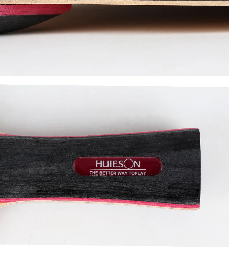 HuIESON Table Tennis Blade 5 Layers Solid Wood Ping Pong Blade Set for Table Tennis Learners Kids Entry Level Racket Cartoons  (10)