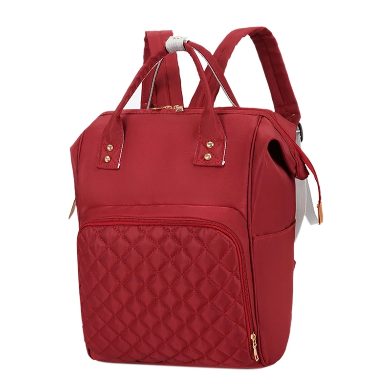 Многофункциональные сумки для мам, модный детский рюкзак, сумка для подгузников, сумка для новорожденных, органайзер для подгузников, переносные рюкзаки для подгузников, сумки для подгузников - Цвет: Red