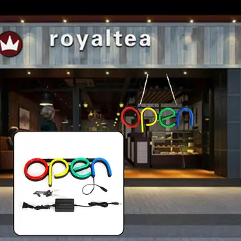 

LED Neon Light OPEN Business SIGN for Bar Restaurant Cafe - Horizontal -Upscale