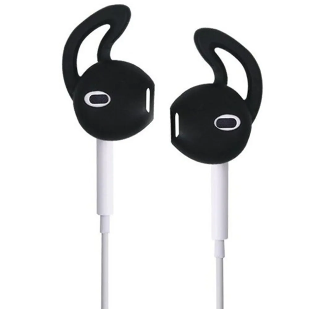 

1 Pair/SET Anti-Slip Soft Silicone Earphone Cover Tips Hook for Airpods Anti-Slip Soft Silicone Sleeve for iPhone Headphone