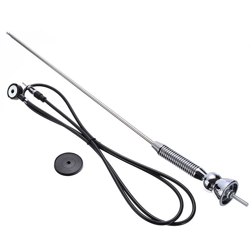 

Universal 1pc Retractable Car Radio Antenna FM/AM Signal Booster Amplifier Aerials Whip Mast Spring Soft Rod