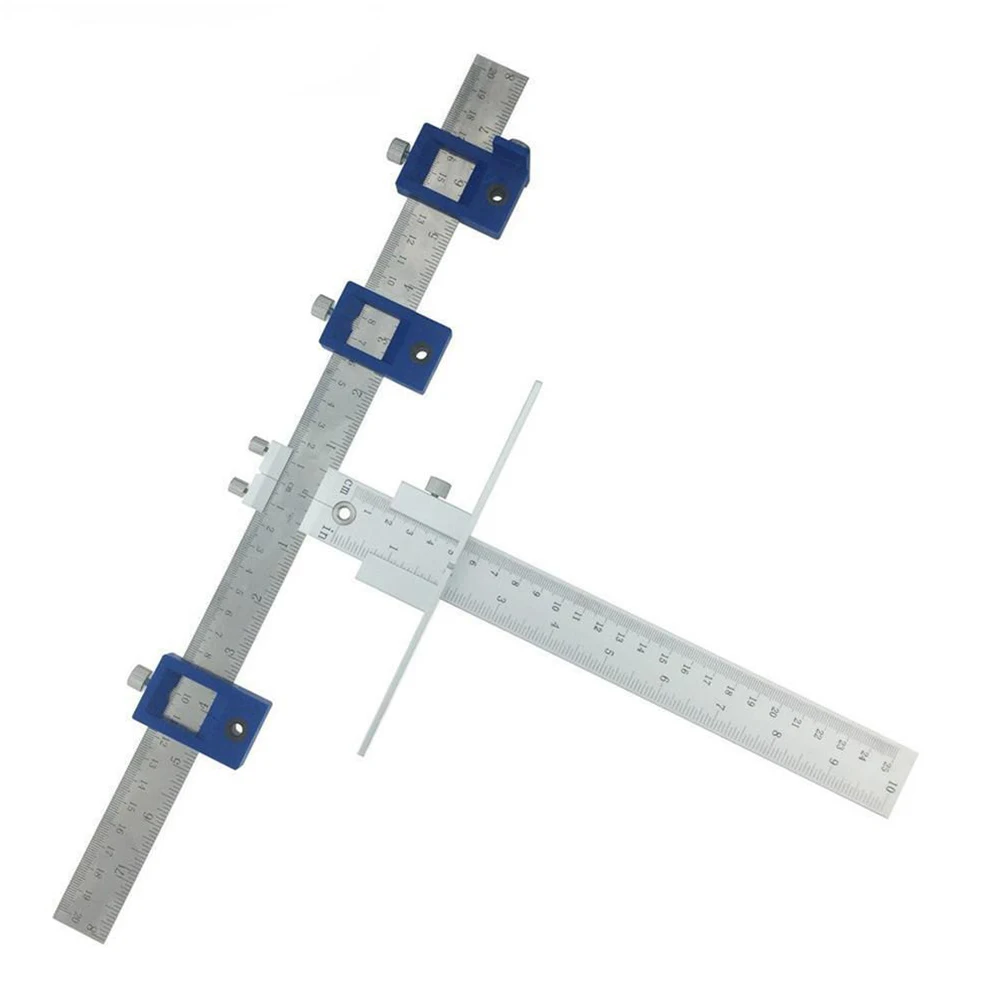 Sleeve Cabinet Punch Locator Aluminum Alloy Pocket Hole Woodworking Tool Hardware Drawer Jig Drill Guide Set