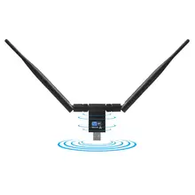 Беспроводной WiFi роутер сетевой 1200 Мбит/с Карта 3,0 USB приемник сигнала адаптер 2,4 ГГц/5 ГГц Двухдиапазонная ПК антенна для дома