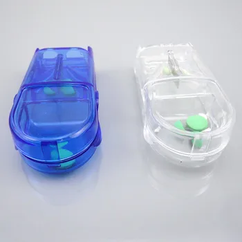 

Pill Cutter Splitter Half Storage Compartment Box Medicine Tablet Holder Portable Storage Box Pill Tablet Pill Cutter Tool