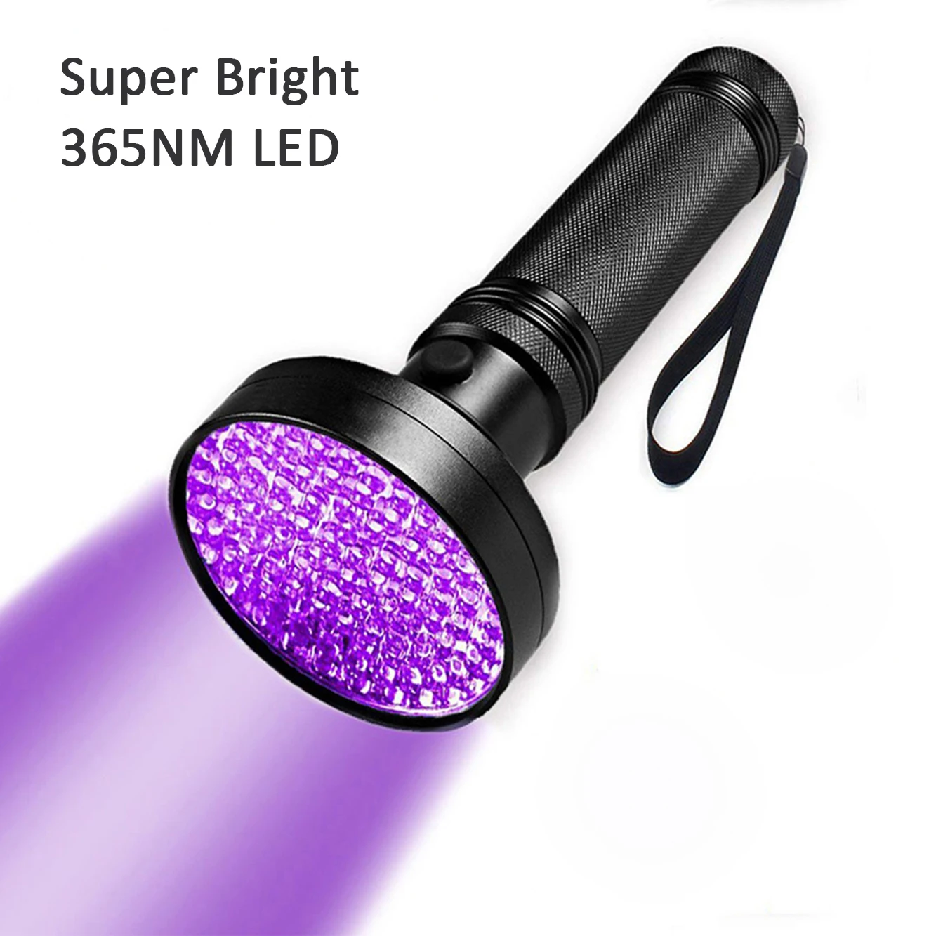 New Arrival 365nm Led Uv Flashlight Middle Switch Light Super