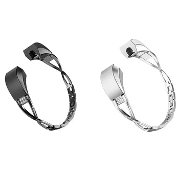 

for Fitbit Alta/Fitbit Alta HR Small Women Metal Replacement Bands Accessories Straps Bracelet Bangle Wristbands