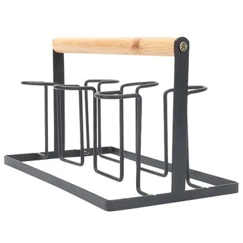 

1Pc Nordic Style Water Cup Draining Rack Drying Rack Iron Draining Rack Cup Holder Storage Holder for Bar Kitchen Home