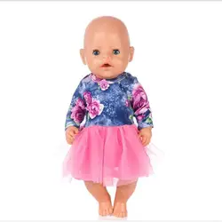 Подходит для 18 дюймов 40-43 см новорожденная Новая Одежда для куклы-младенца кукла Единорог Пряжа юбка лист торт юбка одежда аксессуары для
