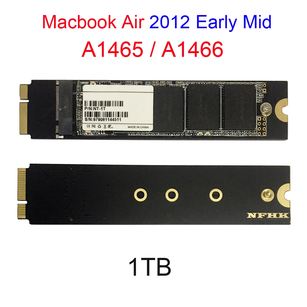 

1TB SSD For 2012 Early Mid Macbook Air A1466 A1465 Md223 Md224 Md231 Md232 Solid State Drive Mac Air 1000GB SSD