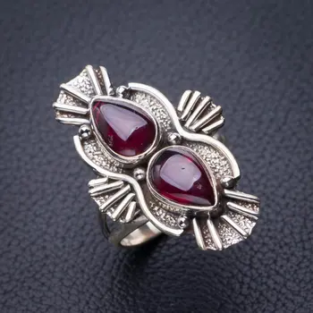 

StarGems Natural Amethyst Handmade 925 Sterling Silver Ring 5.75 D8411