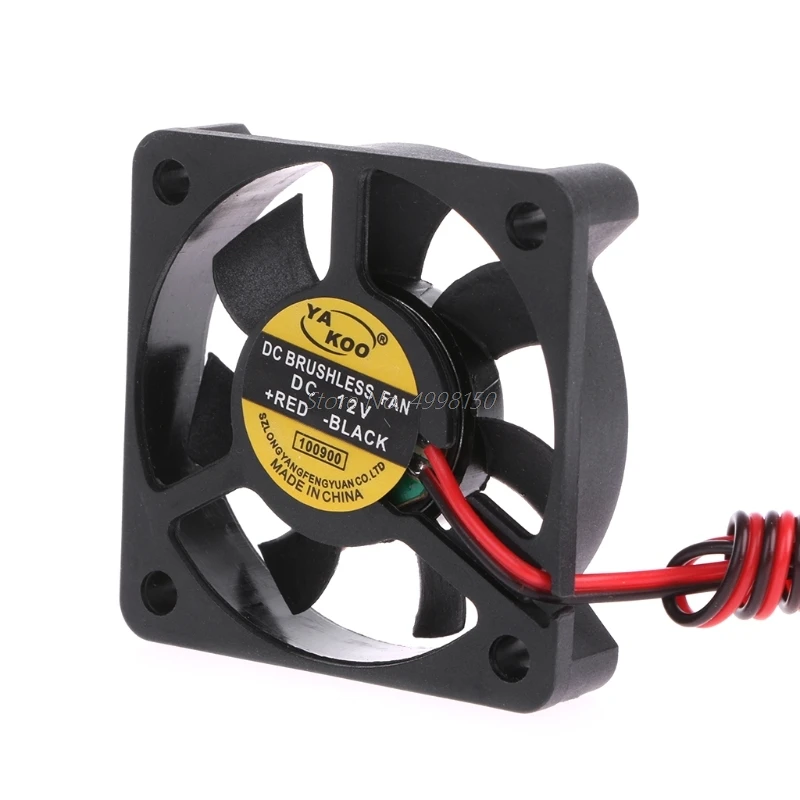 DC 12V 0.12A 2 контактный 50x50x10 мм ПК компьютер CPU Бесщеточный вентилятор охлаждения 5010