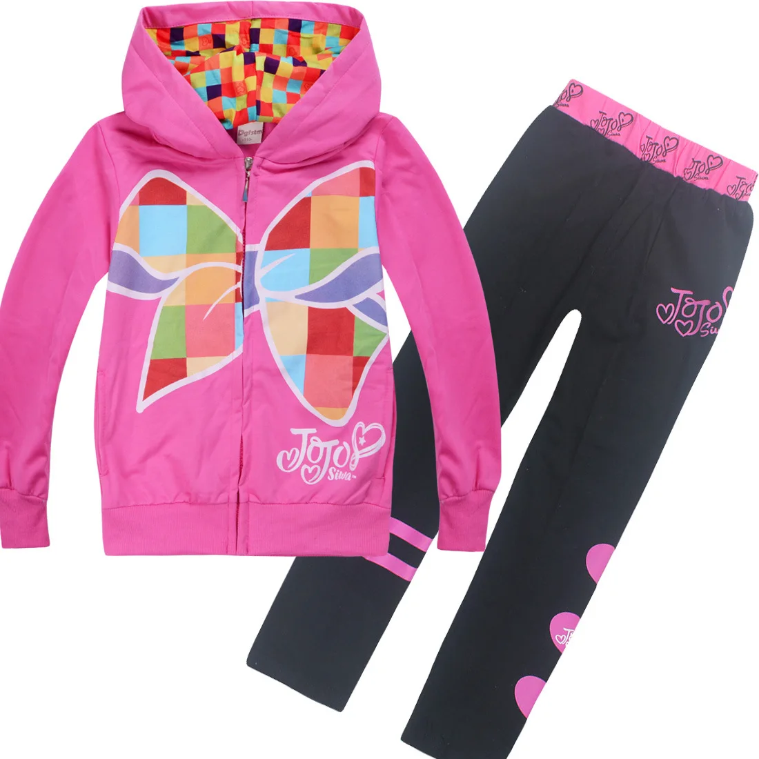 JOJO Siwa/комплекты для малышей; зимняя одежда для малышей; футболка в стиле принцессы; рубашка с длинными рукавами; толстовки+ брюки; комплект из 2 предметов; одежда для маленьких девочек - Цвет: 7275