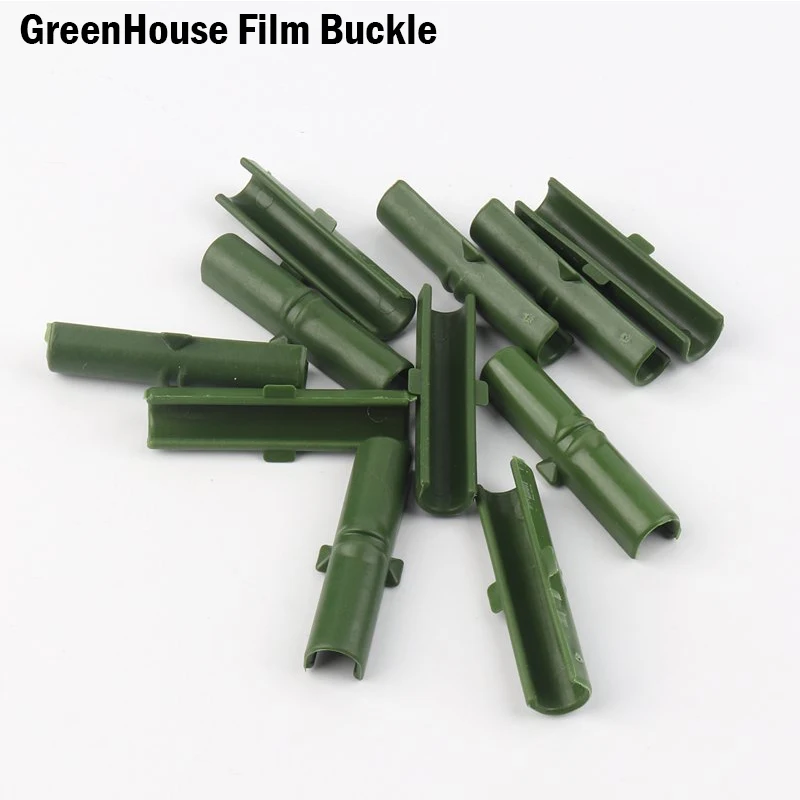 50Pcs 8mm Plastic Pipe Tube Fasten Clamp Greenhouse Film Clip Sail Insect Net Parasol Net Attachment Clip shade Fixing tools