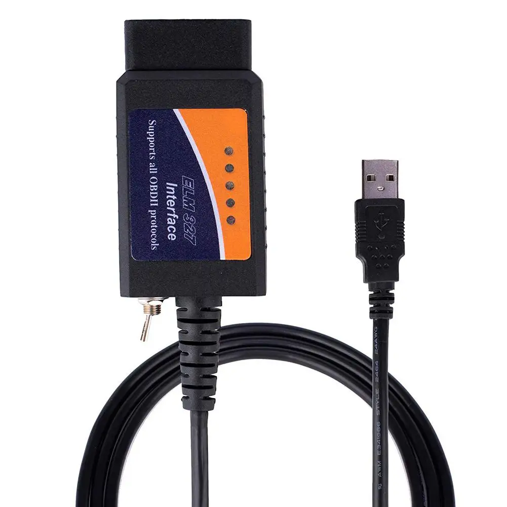 OBD2 USB устройство ELM327 совместимый интерфейс с HS-CAN/MS-CAN переключатель для Forscan Focus Mazda Ford ELMconfig OBD2 сканер