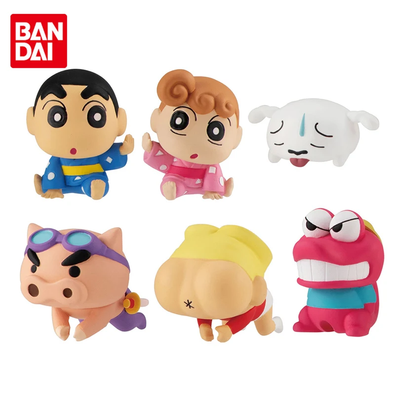 Фигурки героев аниме Bandai Оригинальные фигурки мультфильма карандаш Shin-chan Hug Data Line