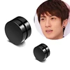 Stainless Steel Strong Cube Magnet Magnetic Earrings Black Ear Stud Non Piercing No Ear Hole Stud Earring for Men Women ► Photo 1/5