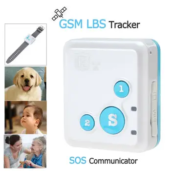 

Portable RF-V18 GSM Tracker LBS Tracker SOS Communicator with Watch Strap Necklace Style Lanyard
