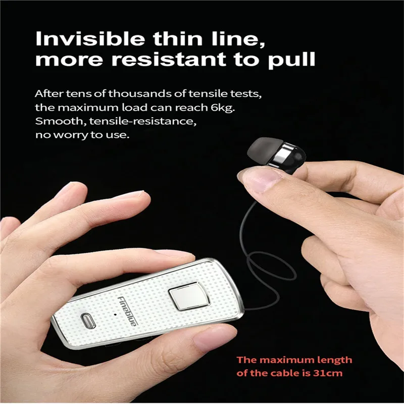 Fine-blue F970Pro Wireless Bluetooth 5.0 Earphone Telescopic Back Design Handfree Headset Audifonos Para Celular 40OCT2910