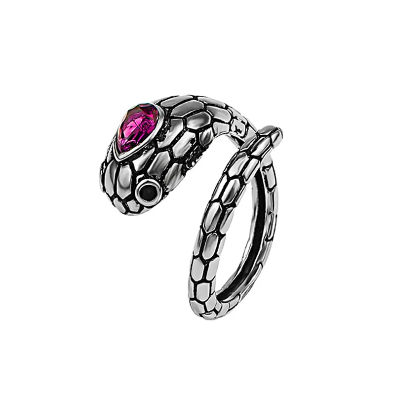 Ring Set Vintage Silver Color Skeleton For Women Men Fashion Hip Hop Adjustable