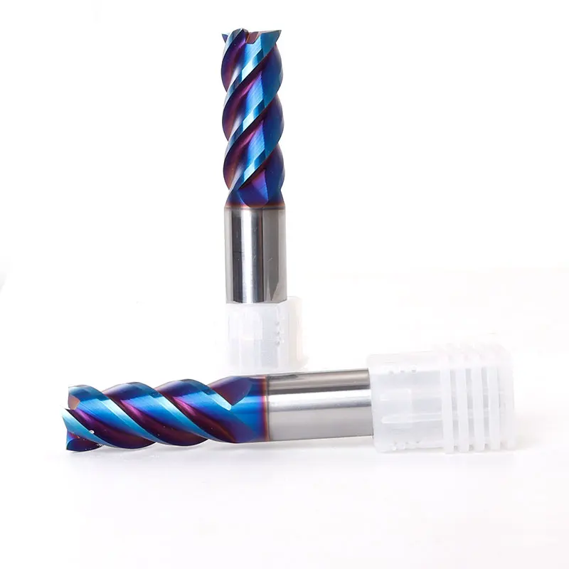 1PCS Mill HRC65 4 Flute Alloy Carbide Tungsten Steel Milling Cutter End Mill 3mm 4mm 5mm 6mm 8mm 10mm Metal Cutter Milling Tools