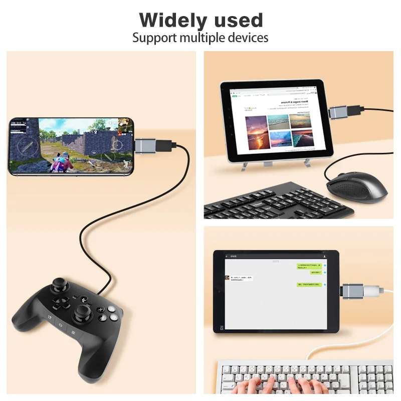 5pcs Type C To USB Phone Adapter Micro USB To Type C Female Converter OTG Connector For MacBook iPhone Pro Max iPad Air Samsung otg adapter usb to type c adapter type c adapter