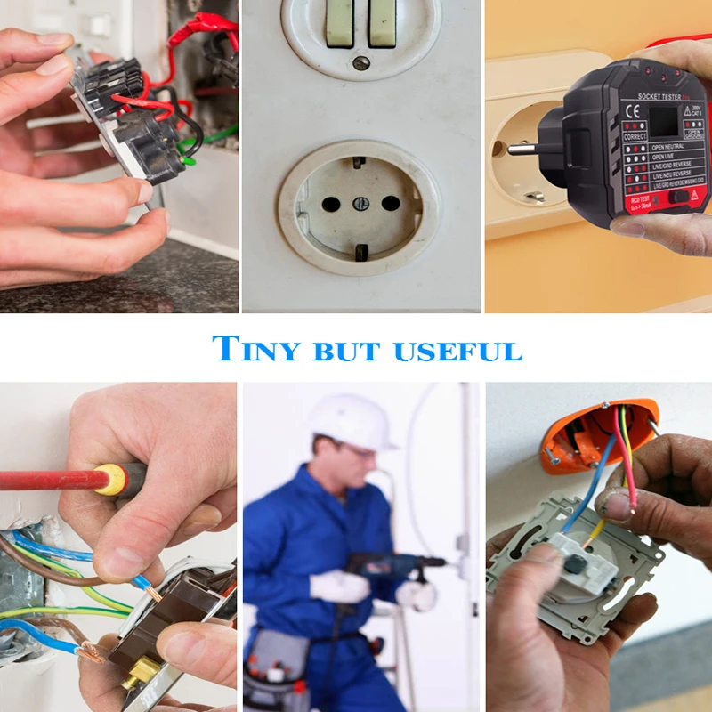 Тестер розеток HABOTEST Line тестер UK Plug HT106E детектор выключатель искатель фазы