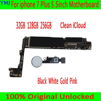 

for iphone 7 Plus 5.5 inch Motherboard Original unlocked for iphone 7 Plus Mainboard with Touch ID for iphone 7P Logic board