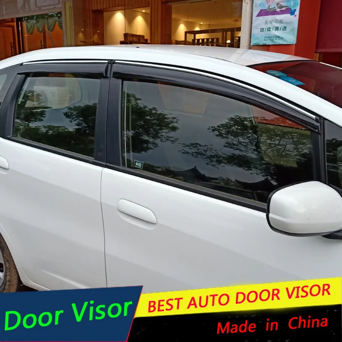 Для HONDA JAZZ FIT хэтчбек Пластиковый оконный козырек Vent Shades Защита от солнца и дождя