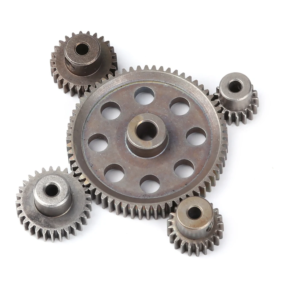 Motor Pinion Grey Main Gear 64T 11181 Unlimited Steel Teeth 21T Truck Metal Diff 1/10 RC Parts 5 Styles HSP RC Tools 11184 motor gear transmission gear