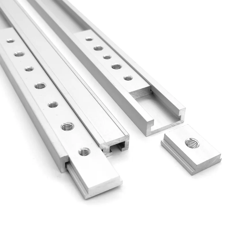 Aluminum M6/M8 T track Slot Slider Sliding Bar T Slot Nut 30/45 Type T-Track Jigs Screw Fastener Woodworking Tool Woodworking T Track Slider