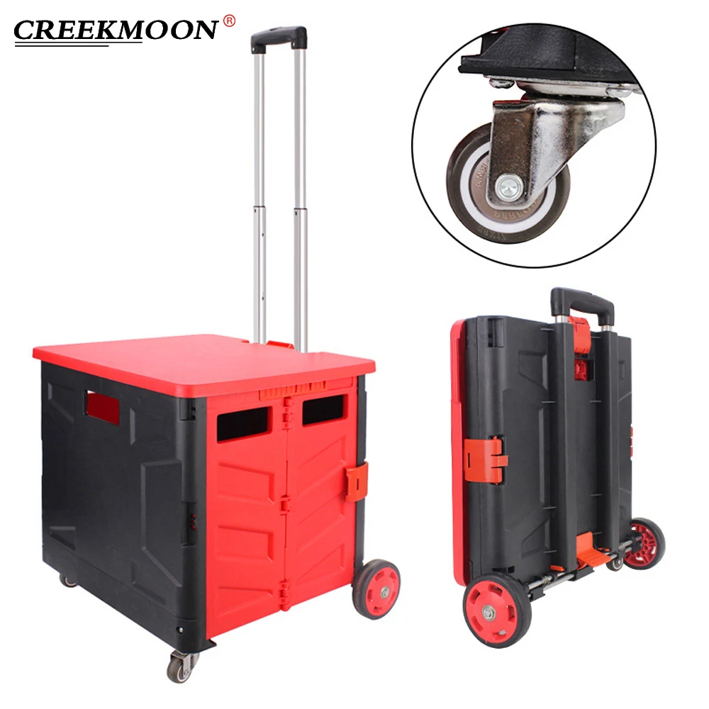 Large Multi-function 4 Wheels Competitive Fishing Box Trolley Storage Gear  Box Shop Carts Accessories Insulated Fishing Boxes - AliExpress