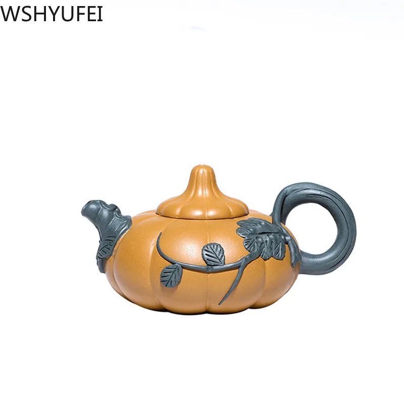 Фиолетовый Глиняный Чайник WSHYUFEI Yixing грязь из сырой руды ручная работа чайный