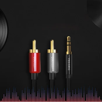 

2pcs RCA Jack Cable 3.5mm Jack to 2 RCA Audio Cable 2m 3m 5m10m 2RCA Cable For Edifer Home Theater DVD rca to 3.5mm Aux Cable