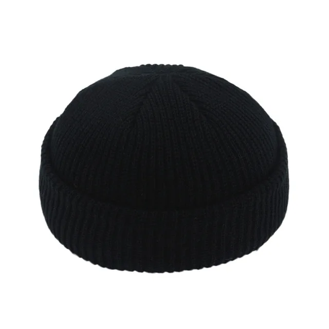 Вязаная кепка без полей для мужчин и женщин Docker Leon harbay Hat часы дышащий дизайн ретро унисекс шапочка моряк свернутый манжет череп Кепка