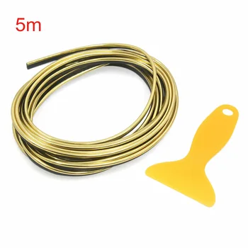 

Replacement Trim Strip Accessories Universal Car Interior Gold Flexible