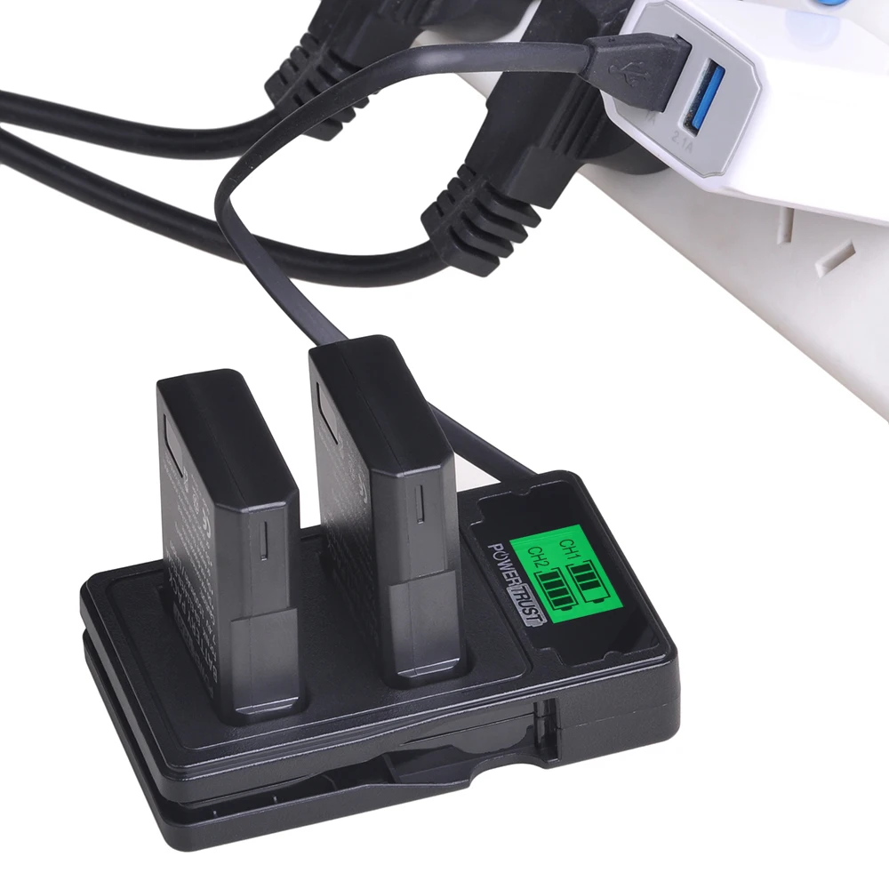 PowerTrust ENEL14 EN-EL14A elen EL14 lcd USB зарядное устройство для Nikon P7800, P7100, D3400, D5500, D5300, D5200, D3200, D3300