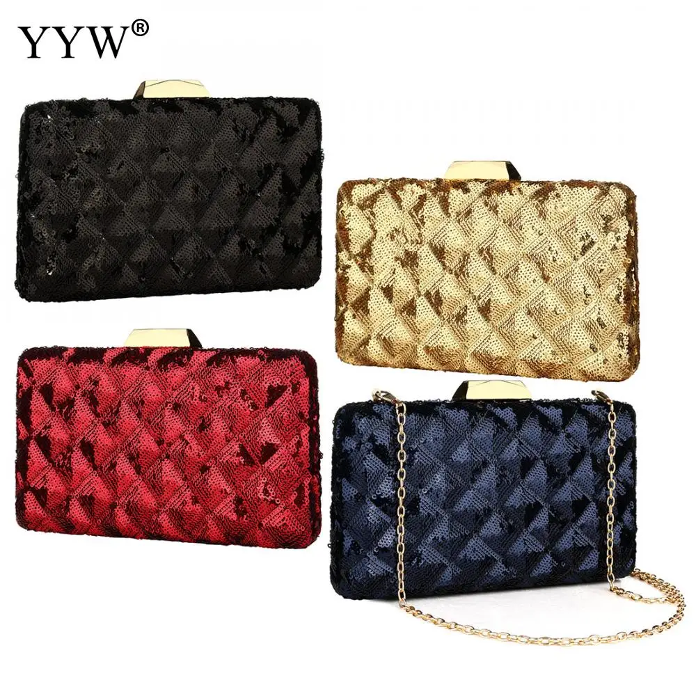 shiny gold clutch bag