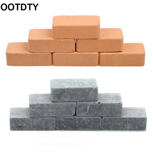 100pcs 1/16 Miniature Simulation Brick Diy Sand Table Diorama Landscape Scenery 1