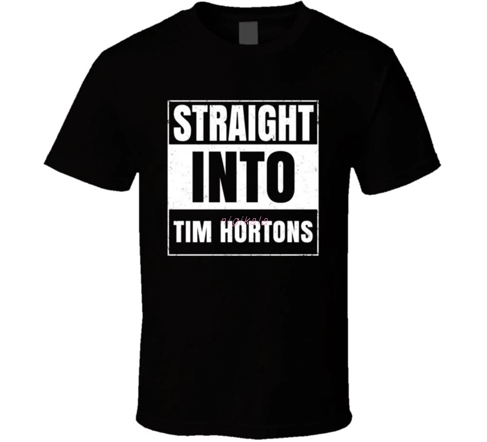 Футболка прямого кроя Tim Hortons модная повседневная футболка унисекс для мужчин и