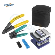 

5pcs Fiber Optic FTTH Cold connection Tool FC-6S fiber cleaver CFS-2 2port Stripper fiber cleave bag