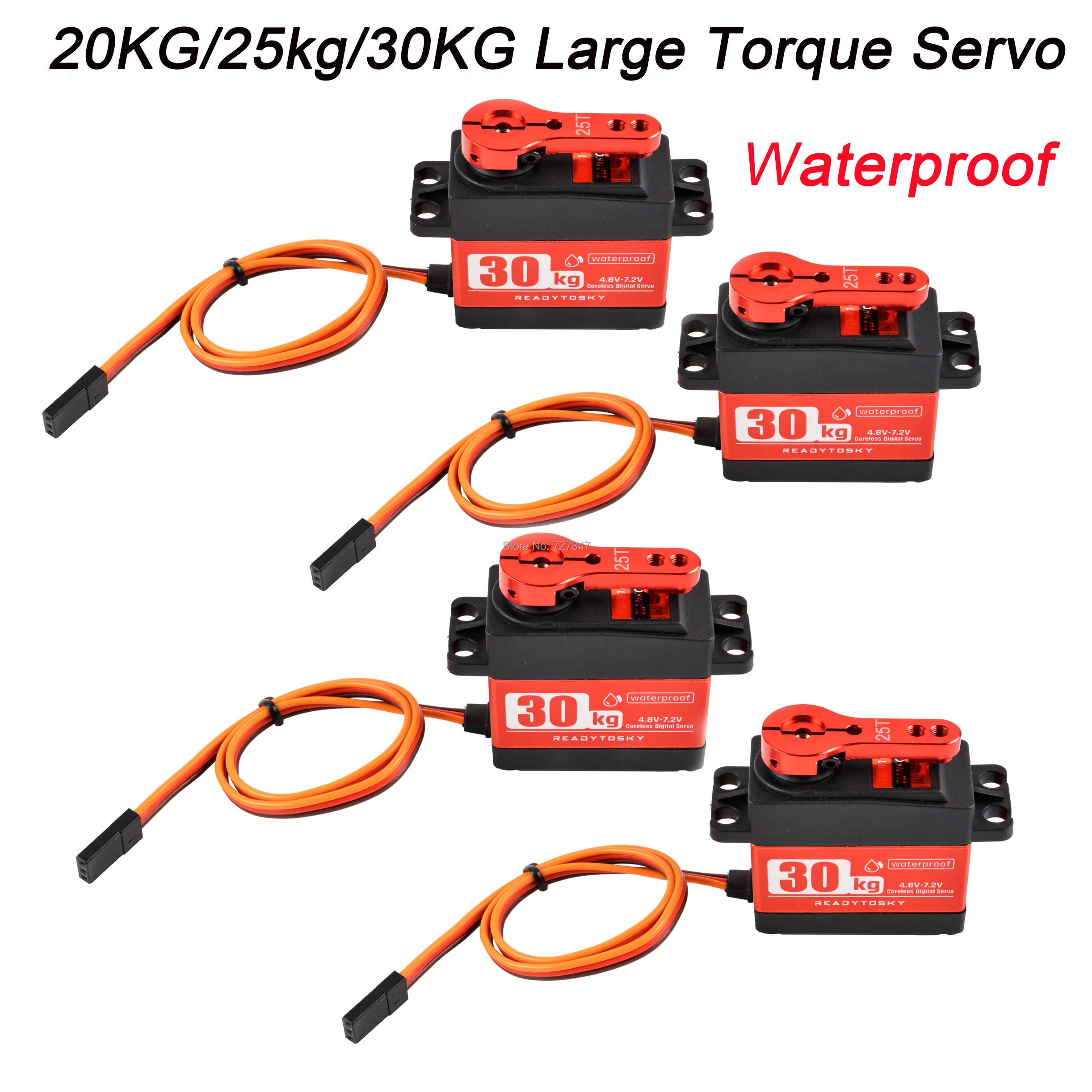 Servos & Parts Large Torque High Speed Full Metal Gear 2 Sets 20KG RC