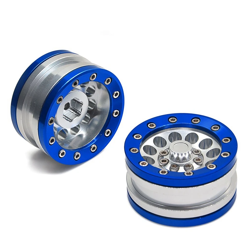 4 шт. алюминиевый сплав 1,9 Beadlock Колесные диски для 1/10 RC Гусеничный осевой SCX10/CC01/D90 90027 90034 для Traxxas TRX4 для Rc автомобиля Pa