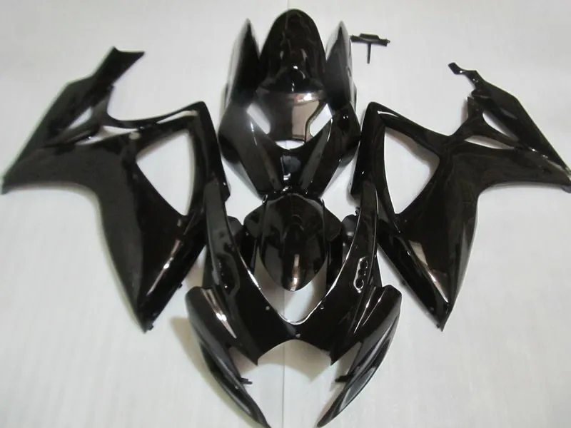 Комплект обтекателей под давлением для GSXR600 750 K6 06 07 GSXR 600 2006 2007 ABS глянцевые черные
