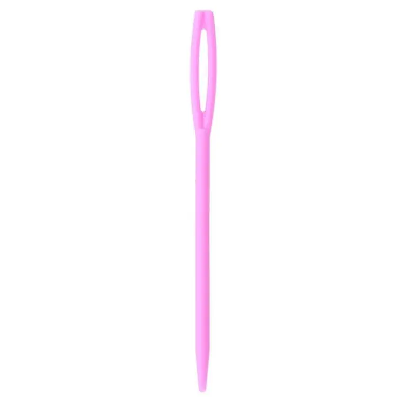 100Pcs-7cm-Plastic-Knitting-Needles-Crochet-Hooks-Tapestry-Wool-Yarn-Needles-Children-DIY-Sweater-Weaving-Tools (4)