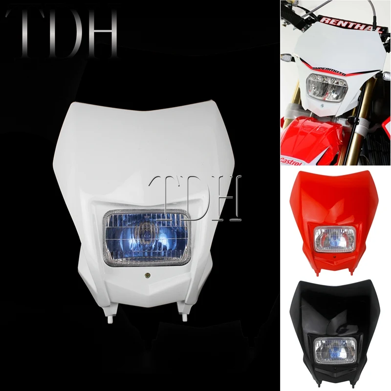 Dirt Bike Enduro двойной спортивные белые/красные фары дневного света для Honda CRF230F CRF150F CRF