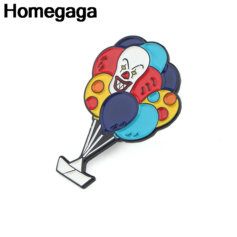 Homegaga Stephen King's IT horror дети цинк галстук значки пункт рубашка сумка Одежда Кепка рюкзак броши для обуви значок D2351