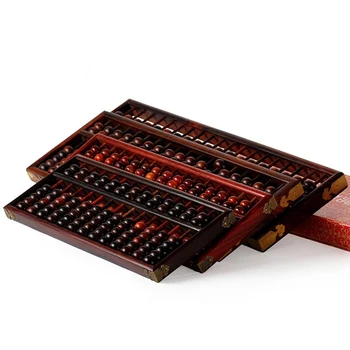 

Mahogany carving red rosewood 13 files 15 17 19 solid wood vintage abacus Feng Shui ornaments