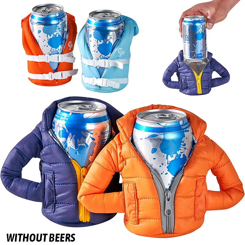Beverage Jacket Insulated Can Cooler Beer Insulation Hide A Beer Can