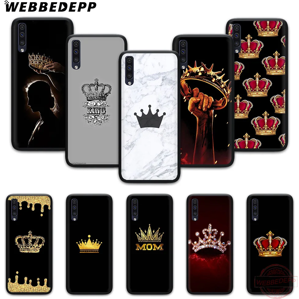 WEBBEDEPP и мультяшной короной мягкий чехол для телефона с изображением цветов Samsung