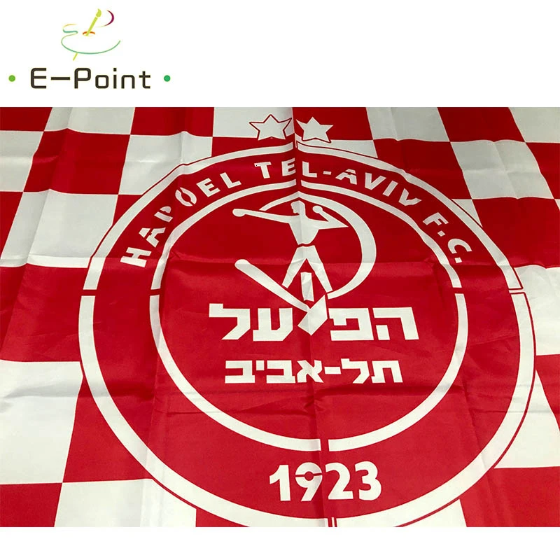 Израиль Hapoel Тель-Авив 3 фута* 5 футов(90*150 см) размер рождественские украшения для дома флаг баннер Тип B подарки